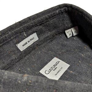 Culturata Multi Color Flecks Grey Luxury Shirt XL